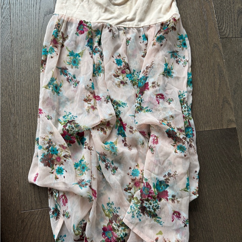 Steve Madden Cream Floral tube top